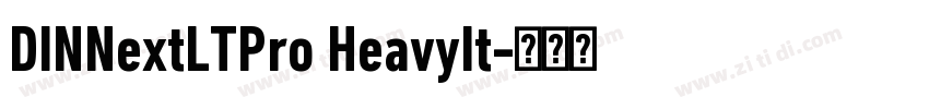 DINNextLTPro HeavyIt字体转换